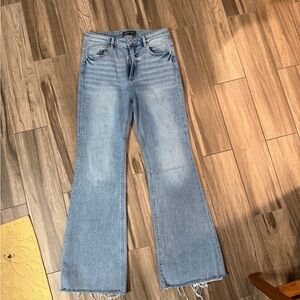 Stylish Light Blue Flare Jeans